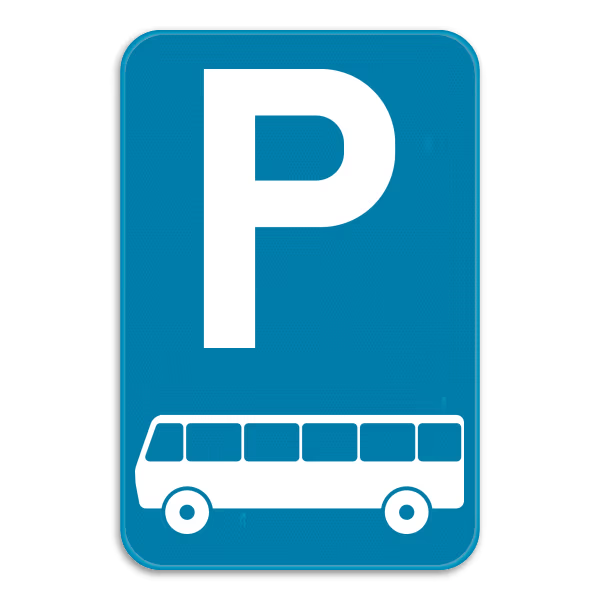 Bord E9d parkeren voor autocars